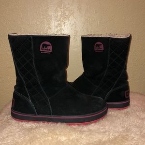 Sorel waterproof suede boots